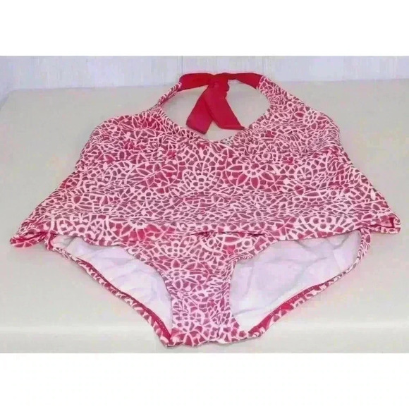 Athleta Preppy Boho Sporty Y2K Two Piece Swimsuit Women's Size 3 (38C/36D/34DD) - Picture 9 of 16